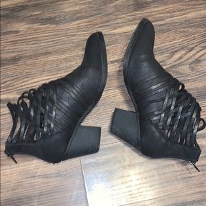 Black booties size 11